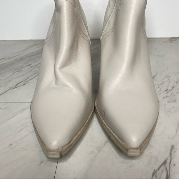 Steve Madden Cate White Leather Heeled Bootie 11M - Picture 10 of 14